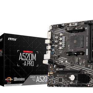 TARJETA MADRE MSI A520M-A PRO 2DDR4 M.2 SOCKET AM4