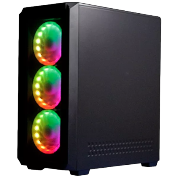 Gabinete Gamer P1 MESH CLIO, 4 Ventiladores ARGB, Full ATX PSU ATX/MicroATX, Color Negro - Imagen 2