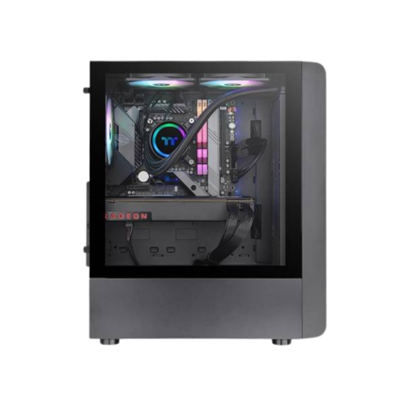 Gabinete Gamer Thermaltake S200, ATX, Vidrio Templado, Negro 3FAN - Imagen 3