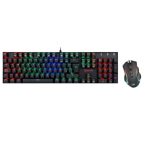 Kit teclado mouse USB Redragon K551RGB + M607, Español - Imagen 3