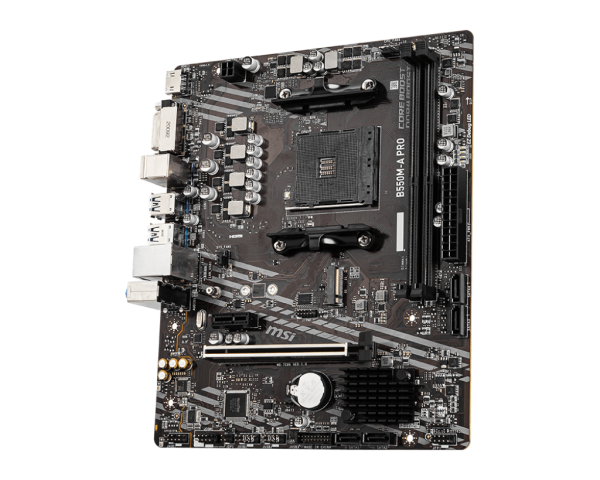 TARJETA MADRE MSI B550M-A PRO, 2DDR4 M.2 HDMI DVI SKT AM4 - Imagen 3
