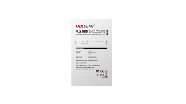 Cofre para SSD Hiksemi MD202, Salida USB 3.2 & Type-C, Soporta M.2 NVME y M.2 NVME - Imagen 4