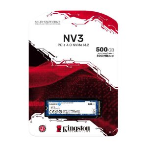 DISCO DURO  SSD KINGSTON NV3, 500GB, M2 PCIE 4.0 NVME, SNV3S/500G